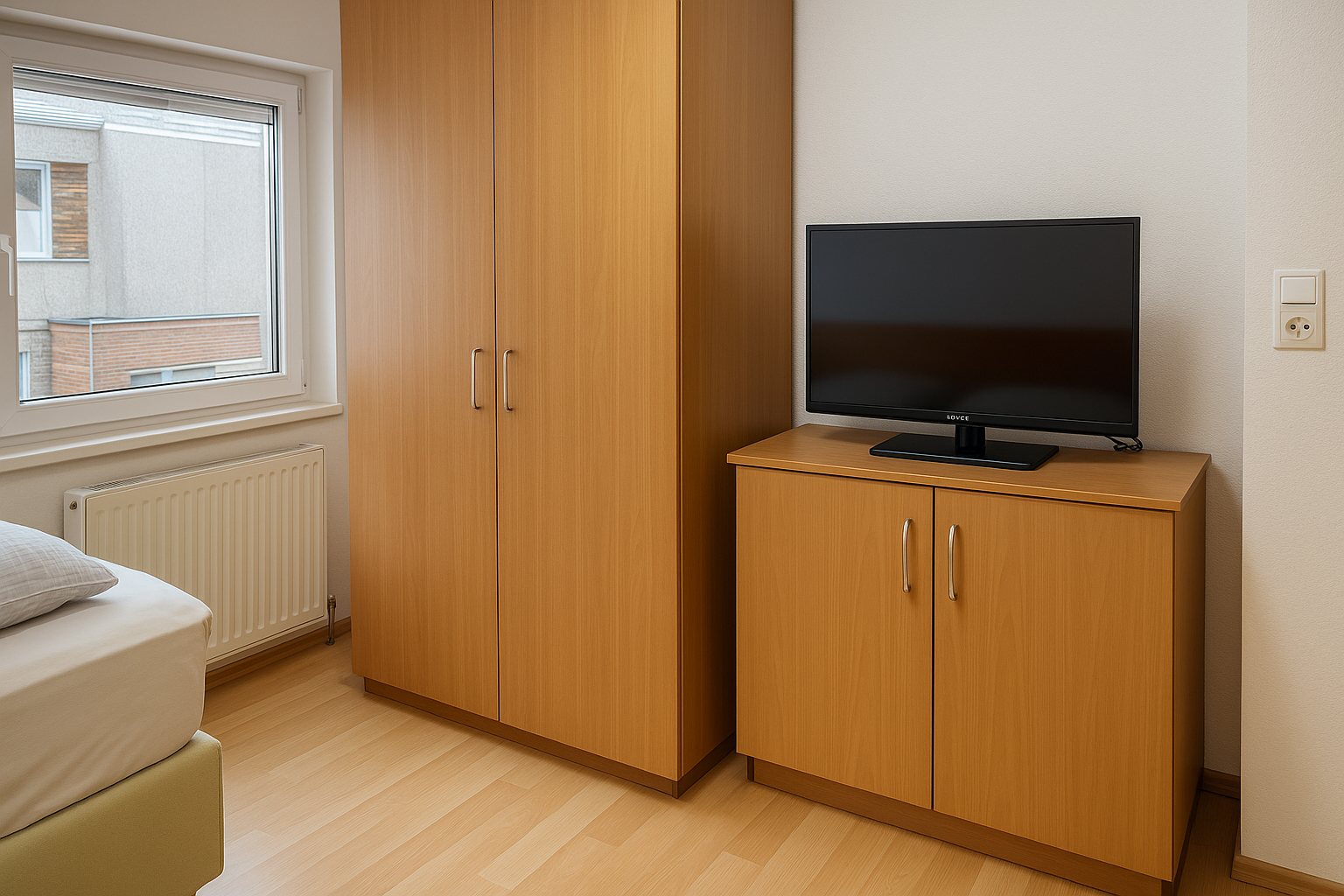 Schlafzimmer mit TV